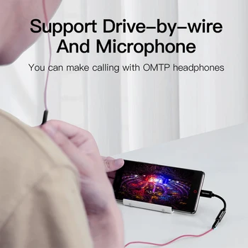Intervenție de Tip C de 3.5 mm Adaptor USB de C Masculin Feminin de 3,5 mm Jack pentru Xiaomi 6 Mi6 se AMESTECĂ 2 Huawei Mate 10 P20 Pro AUX Cablu Audio