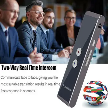 T8 Instant Translator Voce Mini Bluetooth Portabil Wireles Inteligent Interpret De 40 De Limbi De Vânzare Fierbinte