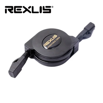 REXLIS Retractabil Plat Flexibil CAT-6 RJ45 Rețea Ethernet Patch Cablu Pentru Modem Router de Rețea LAN 1m 2m
