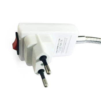 Noi E27 bec bec soclu soclu adaptor convertor LED lampa de bază comutatorul de 40cm Ue plug