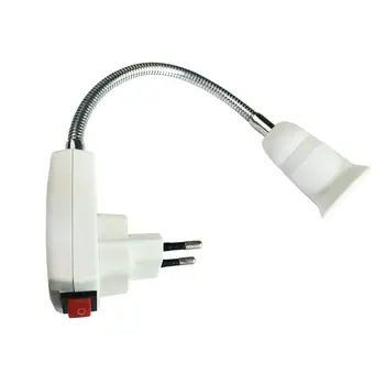 Noi E27 bec bec soclu soclu adaptor convertor LED lampa de bază comutatorul de 40cm Ue plug