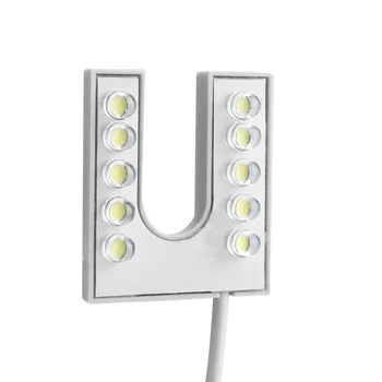Lampa LED cu masina de cusut de bază Moale gooseneck lampa cu baza magnetica pentru masina de cusut 110-265V UE plug