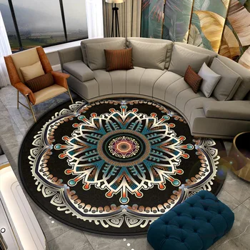 Lumina colorată de lux stil etnic mandala covor de bucătărie mat canapea, masă de cafea decor dormitor