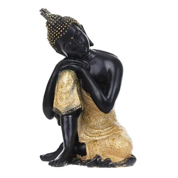 Thai Buddha Sculptură Figurine Așezat Statuia lui Buddha Biroul de Acasă Decor Interior Statuia Ornament 15cm Feng Shui Ornamente Meserii