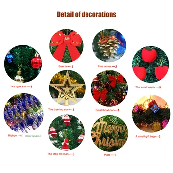 30/45/60cm Mini Pomi de Crăciun de Crăciun Decoratiuni Mic Copac de Pin Plasat Pe Desktop Festival de Crăciun Decor Acasă Ornamente