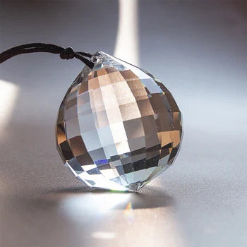 H&D Suncatcher Prisma Mingea 40mm Agățat Mingea de Cristal Prisma Fațete Candelabru Minge Curcubeu Filtru pentru Fereastra/Nunta/Masina