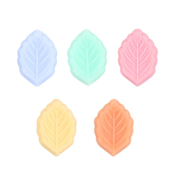 Hai să Facem 10buc Copilul Silicon Teether Grijă mai Multe Culori Frunze Mici de Silicon Copil Adult Oral care Alăptează Produs