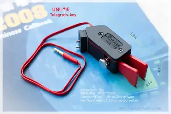 Transport gratuit UNI -715 Automată cu Zbaturi Cheie Manipulator CW Codul Morse pentru HAM RADIO YAESU FT-817 818 mâna dreaptă sau mâna Stângă