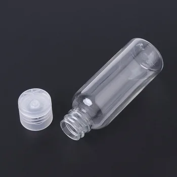24buc/pachet 50/60/Goală 100ml Lotiune de Sticlă de unică folosință din Plastic transparent Mici de Lichide în Vrac Container pentru a Călători Lichid, Lotiune, Sampon
