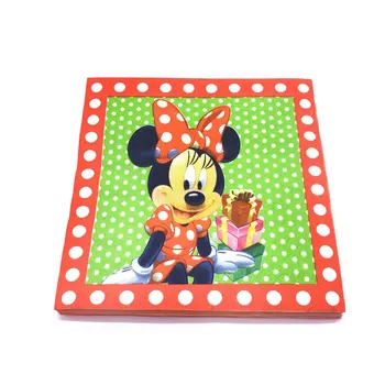 Rosu Minnie Petrecere De Consumabile Set Decoratiuni De Unică Folosință Minnie Mouse-Petrecerea Placa Cupa Șervețel Petrecere De Aniversare Pentru Copii Provizii De Pavilion