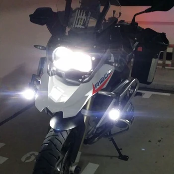 1 Set Universal de Motociclete de CONDUS Auxiliare Lumina de Ceață Bloc de Conducere Lampa 40W Faruri Pentru BMW R1200GS/ADV/F800GS