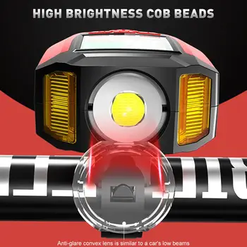 Usb Lumină Biciclete Biciclete Faruri și 130dB Corn Display LCD Vitezometru Reîncărcabilă Lumina din Față pentru MTB Biciclete Rutier