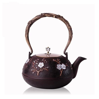 1.2 L manual Ceai Chinezesc fonta Ceainic oală pure de mână neacoperite Chinezi de Ceai Bea Apă Fierbător Durabil China Ceainic Cadou