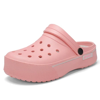 2020 femei casual Saboți Respirabil sandale de plaja valentine papuci cu platforma de vara aluneca pe femei flip flops pantofi de acasă pantofi