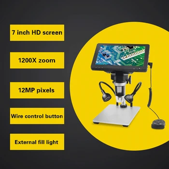 DM9 USB Microscop Digital pentru Lipit cu 7 inch Ecran 1080p FHD Camera Electronic Stereo USB Endoscop