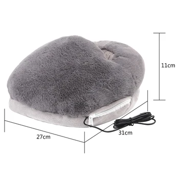 Încălzit de picior de Iarnă de Siguranță Portabil Moale Fleece Femei Bărbați USB Electrice Incalzite Pad Picior mai Cald Pentru Biroul de Acasă