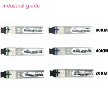 SC SFP Fibra optica module Industriale clasa -40~+80 grade Celsius 1.25G20/40/80 KM 1310/1490/1550nm Single-SFP compatibil modul optic
