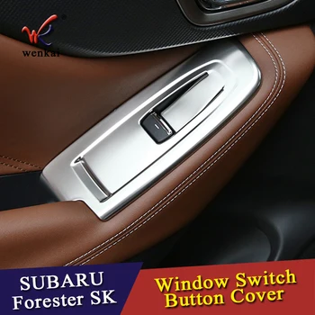 Pentru Subaru Forester SK 2018 2019 Fibra de Carbon macaraua Geamului de Control Comutator Fereastră Decor Cotiera Tapiterie Auto Accesorii Coafura