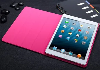 De lux PU Tabletă Coque Pentru iPad mini Caz Flip Coroana de Lux Stand A1489 A1490 Capac de Protecție pentru iPad mini 2, mini 3 în Cazul Sta