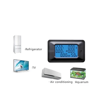 20/100A AC 110-250V LCD Panou Digital de Putere Watt Metru de Monitor de Tensiune KWh Voltmetru Ampermetru