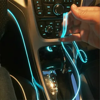 Masina de Lumină Ambientală cu Led Picior Lampa Auto Atmosfera Lumini Benzi cu Led-uri RGB de Culoare mai Multe Moduri de Interior Auto Lumini Decorative