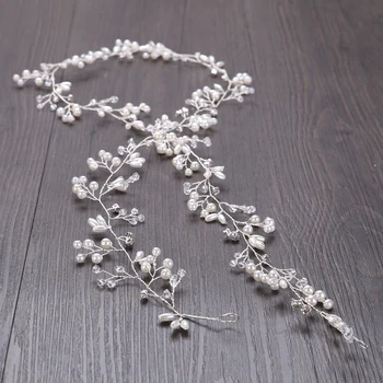 YYOUFU 2019 Nunta de Moda Frizură Pentru Mireasa Handmade Nunta Coroanei Florale Pearl Accesorii de Par Ac de păr Ornamente