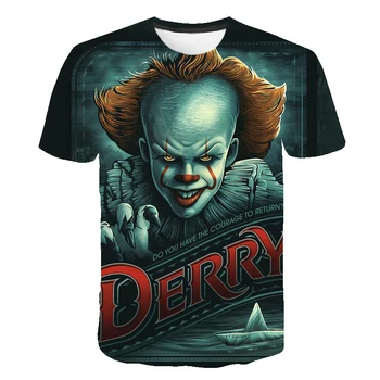 Thriller Film de Groază SE Clovn Joker de Imprimare 3D pentru copii T-shirt boys Vara Personalitate Tricou Streetwear Casual T-Shirt Tee