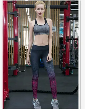 Print Digital De Yoga Pantaloni Femei Hip Ridicare Slăbire Sport Fitness Rulează Jambiere Talie Mare Respirabil Sport Haine Sport 2021