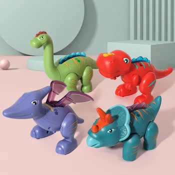 Puzzle Magnetic 3D Dinozaur de Asamblare Animale de Constructii Jucarii Educative pentru Copii de Înregistrare Jucarii Electrice pentru Copii de Craciun