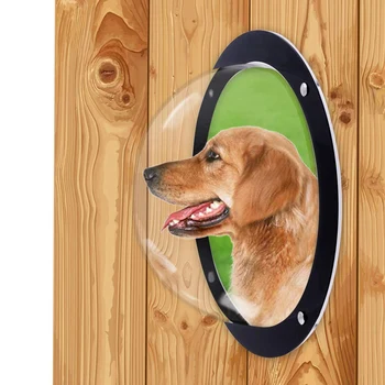 Câinele Gard Fereastra Pentru Animale De Companie - Durabil Acrilice Câine Dome Pentru Gard Curte, Casă De Câine, A Redus Latra, Hardware-Ul Necesar Și Ins