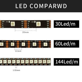 Luminozitate ridicată este similar cu APA102 Smart led pixel benzi de lumină 5m/lot; DC5V; Raspberry Pi control DMX SK9822 banda de lumina