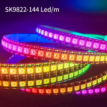 Luminozitate ridicată este similar cu APA102 Smart led pixel benzi de lumină 5m/lot; DC5V; Raspberry Pi control DMX SK9822 banda de lumina