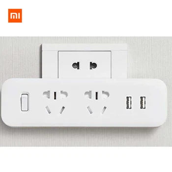 Original Xiaomi Mijia prelungitor Convertor Portabil Plug Adaptor de Călătorie pentru Biroul de Acasă 5V 2.1 a 2 2 Mufe USB de Încărcare Rapidă
