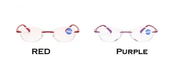 ClLARA VIDA fără ramă, Ochelari Anti UV Blue Ray Prezbiopie Roz Violet Calculator Ochelari de Citit Pentru femei 1.5 +2 +2.5 +3 +3.5 +4