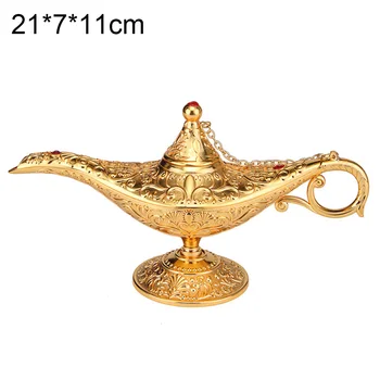 Tradițional Gol Afară De Basm Aladdin Lampa Magic Care Doresc Oală De Ceai Genie Lampa Vintage Retro Jucărie Pentru Decor Acasă Ornamente