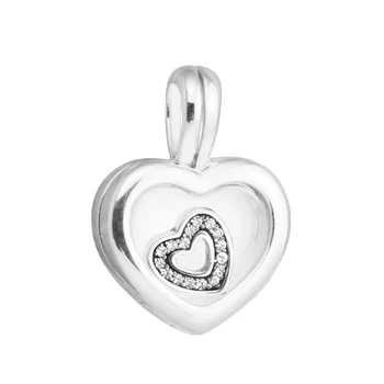 Margele pentru a face bijuterii Inima Plutitoare Medalion Farmec se Potrivesc DIY Șarpe Lanț Brățară de argint sterling Bijuterii pentru femei