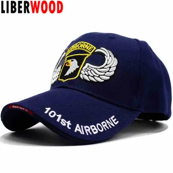 LIBERWOOD Armatei SUA, Divizia 101 Aeropurtată pălărie capac Screaming Eagles Air Force capace Tactice Operator pălării Bărbați Broderie neagra
