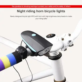 Bicicleta Corn de Lumină Biciclete Lumini USB de Încărcare Lumină Biciclete Ciclism Impermeabil LED-uri Faruri Cu 120dB Electric Corn Bell