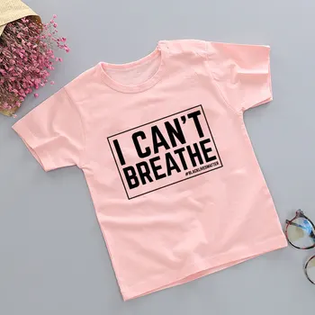Rafturi noi Fete Tricou 2020 Baieti Camasi de Vara Haine de Fata nu Pot Respira Viața negrilor Contează Imprimare Copii T Shirt Vogue Confortabil