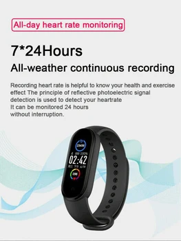 Noul Tracker de Fitness Pedometru Rata de Inima Bratari Monitor de Presiune sanguina Pentru M5 Smart Sport Band Bluetooth Smartband TXTB1