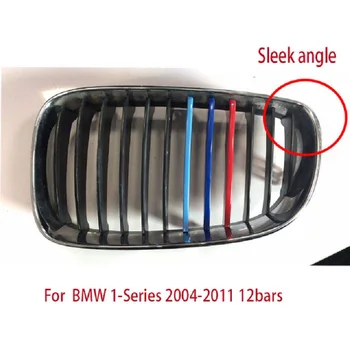 Styling auto Autocolante Pentru BMW Seria 1 E87 E81 E82 E88 Accesorii Fata Grile Bara Ornamente Acoperă M Performance Putere 3 culori
