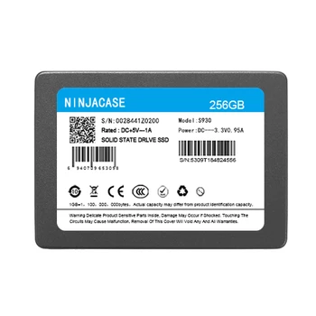 NINJACASE SSD 256GB SATA3 2.5 inch 120G 240 GB de 128GB, 256GB 480GB 512GB 960GB 1TB Hard Disk HD HDD pentru Desktop Laptop