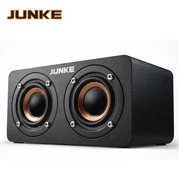 JUNKE Portabil 10W Difuzor Bluetooth Wireless 3D Stero Home cinema Boxe Desktop caixa de som Suport Radio FM Aux TF Coloana