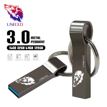 De înaltă Calitate 128GB pendrive metal unitate flash USB 3.0 Pen Drive 8g 16G 32GB 64GB cle stick de memorie usb pendrive 256gb flash drive