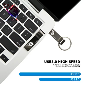 De înaltă Calitate 128GB pendrive metal unitate flash USB 3.0 Pen Drive 8g 16G 32GB 64GB cle stick de memorie usb pendrive 256gb flash drive