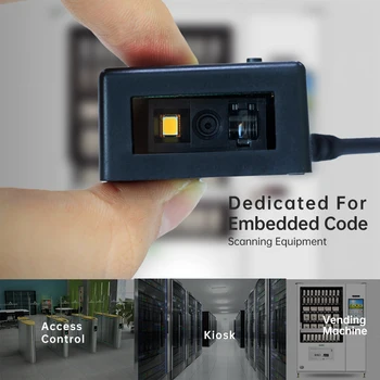 Mini 1D 2D CCD CMOS de coduri de bare scanner cu USB COM RS233 interfață pentru implant automat chioșc terminal self-service
