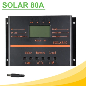 1 Buc 80A Panou Solar Charge Controller 12V 24V Auto LCD Display USB Încărcător Solar de Înaltă Eficiență Solar80 Regulator PWM