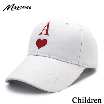 Hip Hop pentru Copii Pălărie Scrisoare O Broderie Copil Șapcă de Baseball de culoare Solidă Pălării de Primăvară-Vară Vizorul Dragoste Pălărie De Fata Baiat