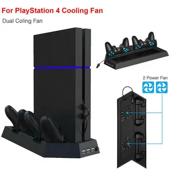 PC USB de Înaltă Calitate Standuri Pentru PS4 Suport Vertical de Răcire Fan Controller Stație de Încărcare PlayStation 4