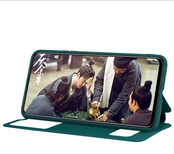 Pentru Huawei Y8P Cazul Moda Fereastra de Vizualizare Coperta de Piele PU Caz Flip Pentru Huawei Y8P 6.3